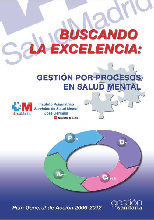Portada de Buscando la excelencia gestión por procesos en salud mental (Instituto Psiquiátrico José Germain)