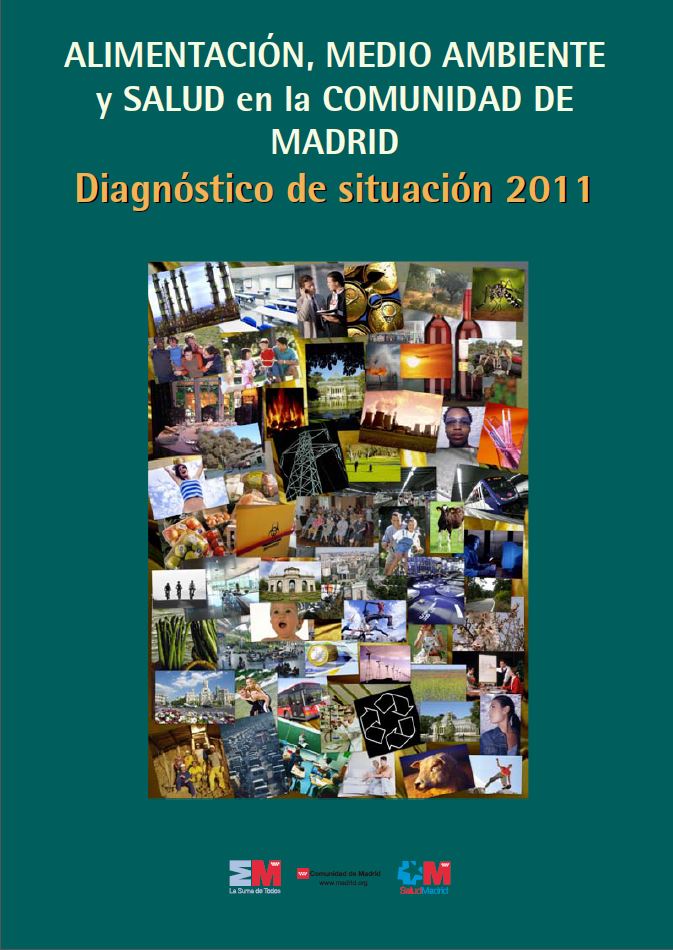 Portada de Alimentación, medio ambiente y salud en la Comunidad de Madrid. Diagnóstico de situación 2005-2011