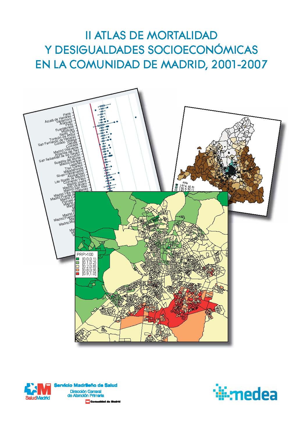 Portada de II Atlas de mortalidad y desigualdades socioeconómicas en la Comunidad de Madrid, 2001-2007
