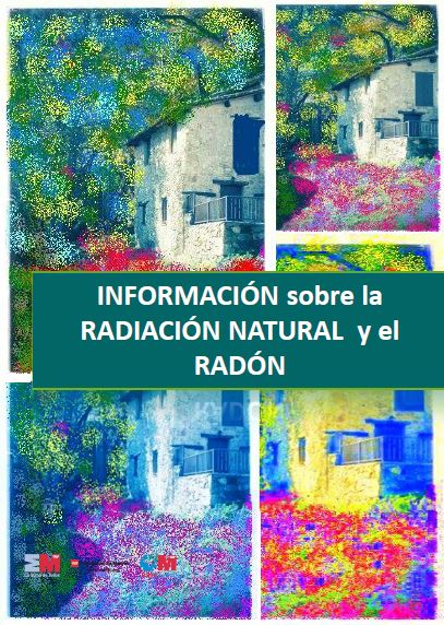 Portada de Información sobre la Radiación natural y el Radón. Folleto