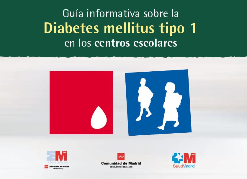 Portada de Guía informativa sobre la Diabetes Mellitus Tipo 1 en los centros escolares