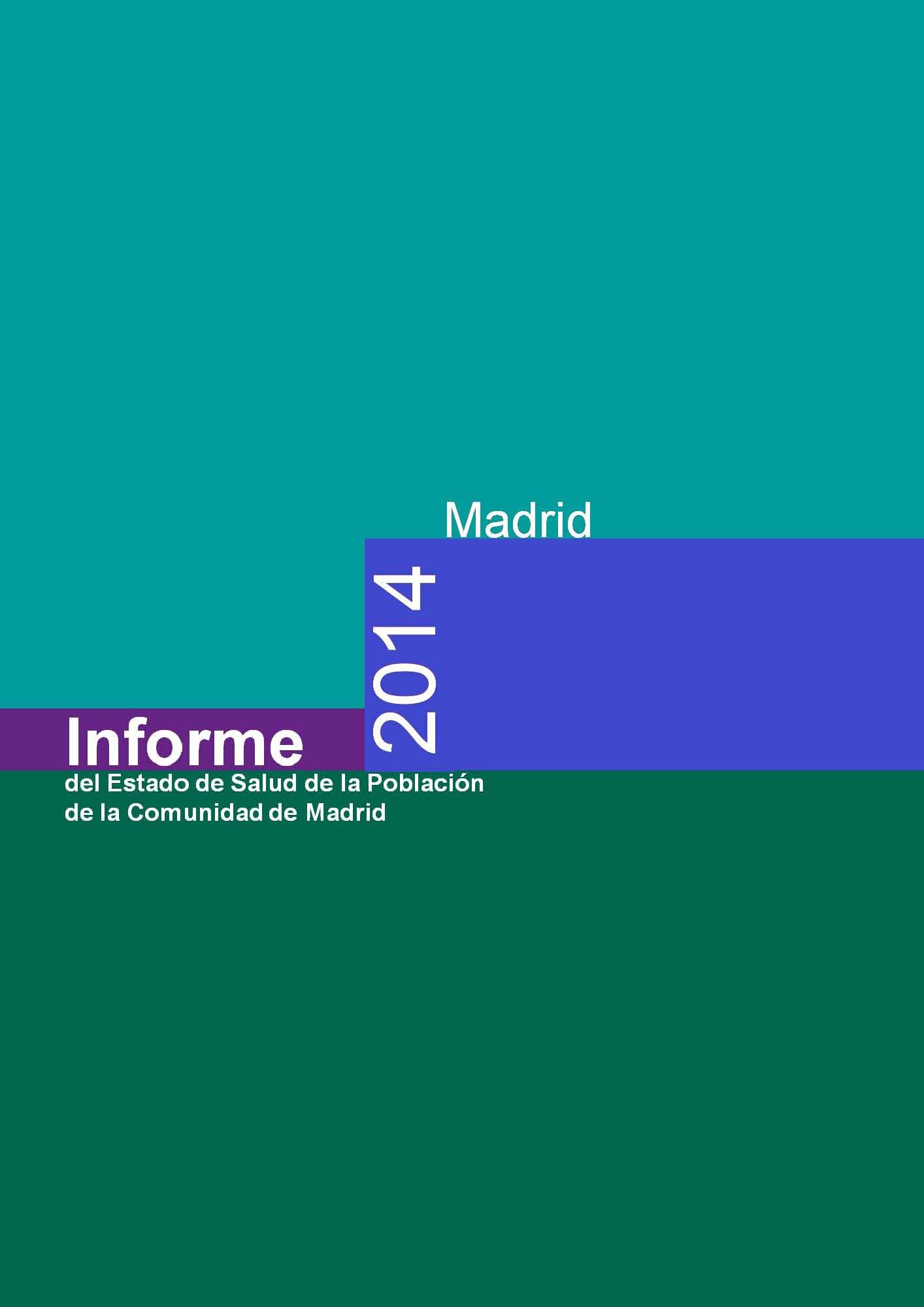 Portada de Informe del Estado de Salud de la Población de la Comunidad de Madrid 2014