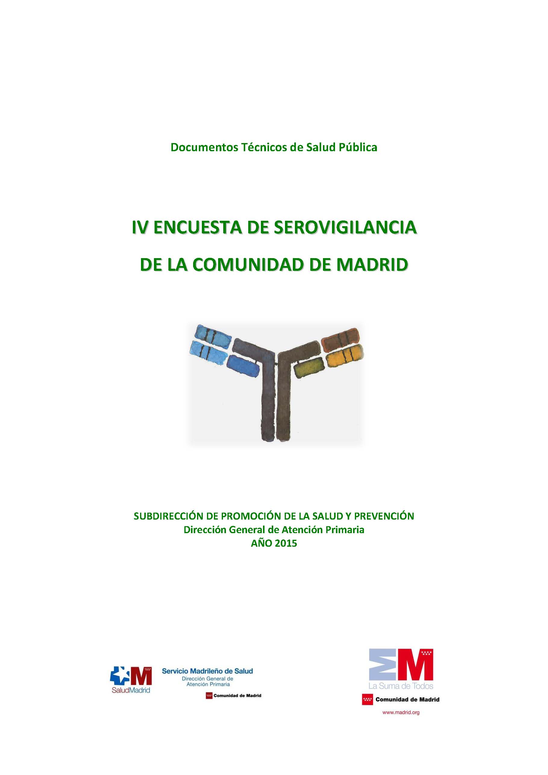 Portada de IV Encuesta de Serovigilancia de la Comunidad de Madrid