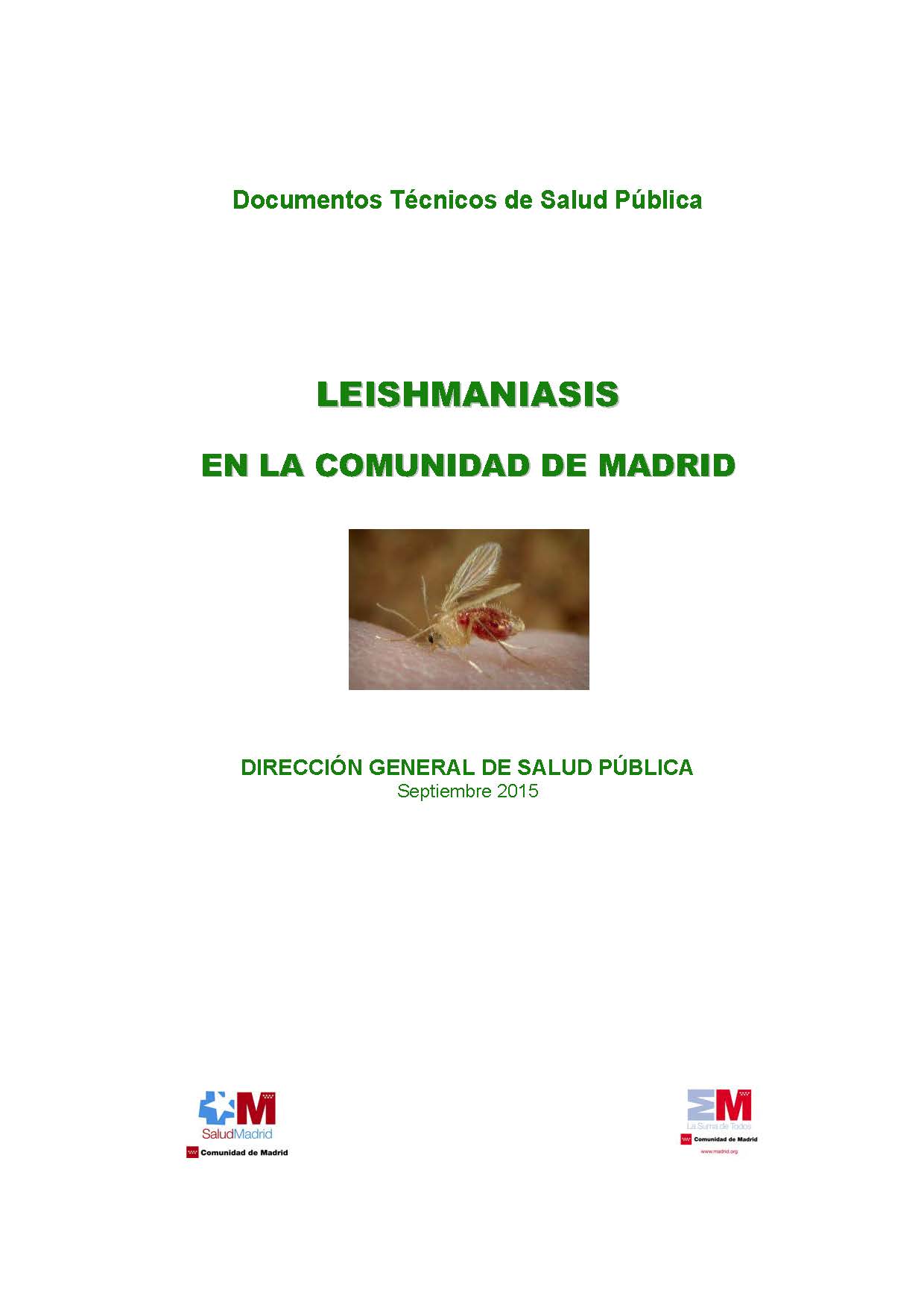 Portada de Leishmaniasis en la Comunidad de Madrid