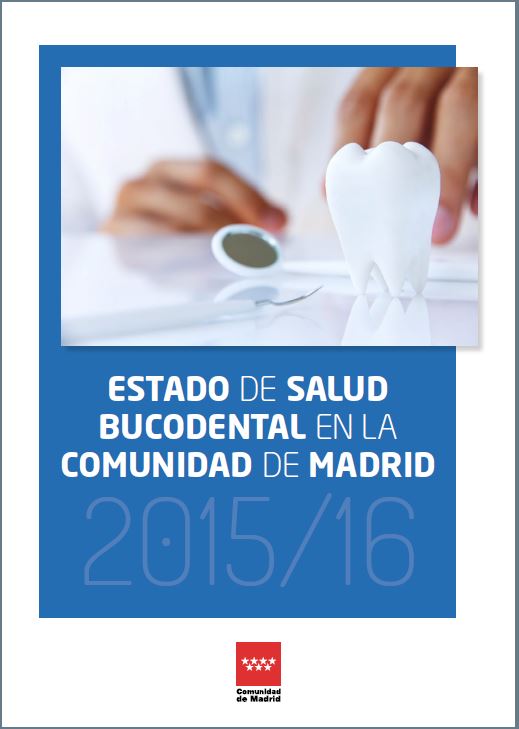 Portada de Estado de salud bucodental en la Comunidad de Madrid 2015-2016