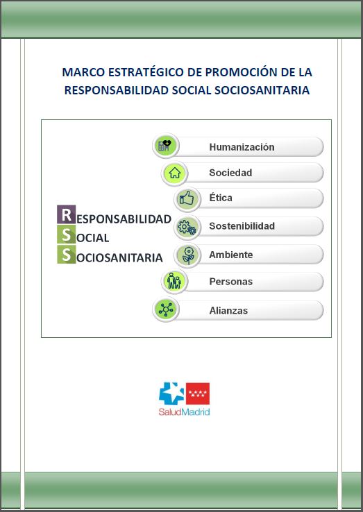 Portada de Marco estratégico de promoción de la responsabilidad social sociosanitaria