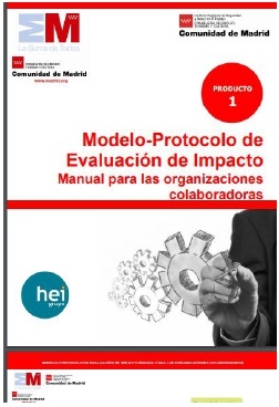 Portada de Modelo-protocolo de evaluación de impacto. Manual para las organizaciones colaboradoras