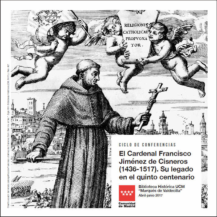Portada de Ciclo de Conferencias "El Cardenal Cisneros" (1436-1517). Su legado en el quinto centenario