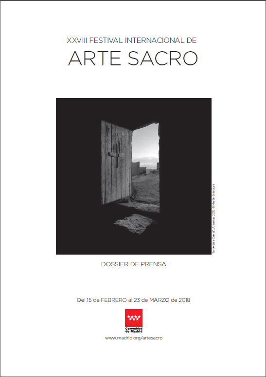 Portada de Festival Internacional de Arte Sacro. 2018. Dossier de Prensa