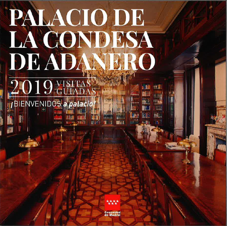 Portada de Bienvenidos a Palacio 2019. Palacio de la Condesa de Adanero