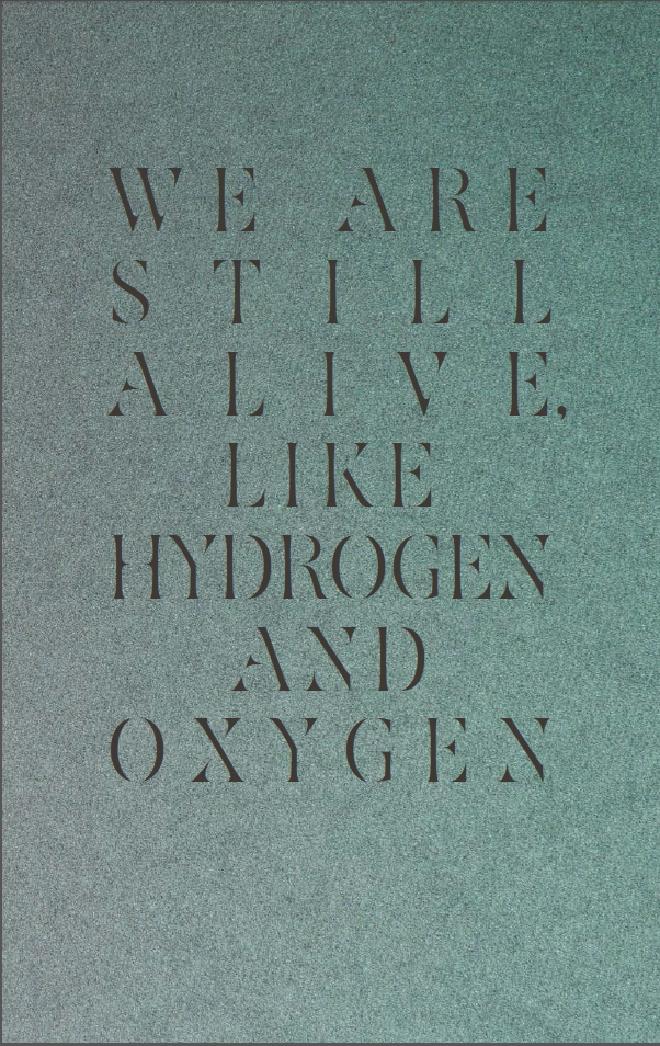 Portada de We are still alive like hydrogen and oxygen. Se busca comisario