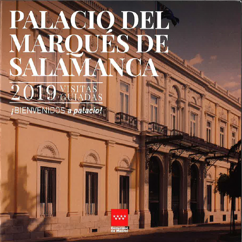 Portada de Bienvenidos a Palacio 2019. Palacio del Marqués de Salamanca. Fundación BBVA