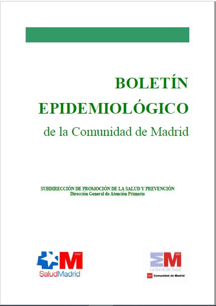Portada de Boletín epidemiológico. Número 1, Volumen 21. Enero 2015 