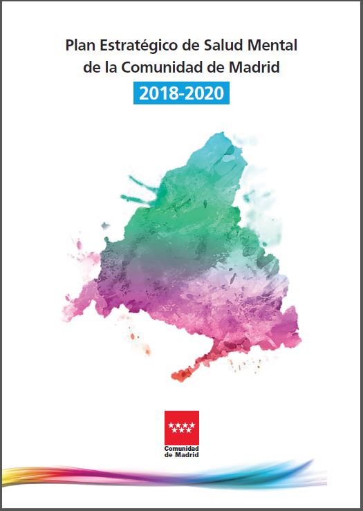 Portada de Plan Estratégico de Salud Mental de la Comunidad de Madrid 2018-2020 (Oficina Regional de Coordinación de Salud Mental)