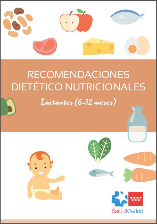 Portada de Recomendaciones dietético nutricionales. Lactantes (6-12 meses)