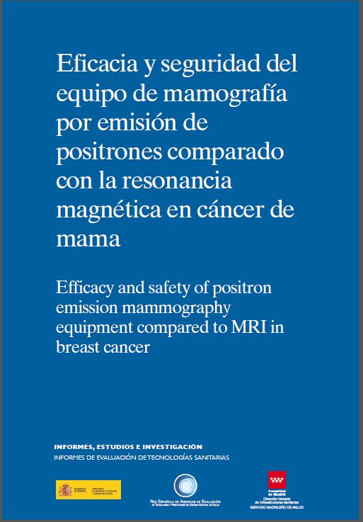 Portada de Eficacia y seguridad del equipo de mamografía por emisión de positrones comparado con la resonancia magnética en cáncer de mama