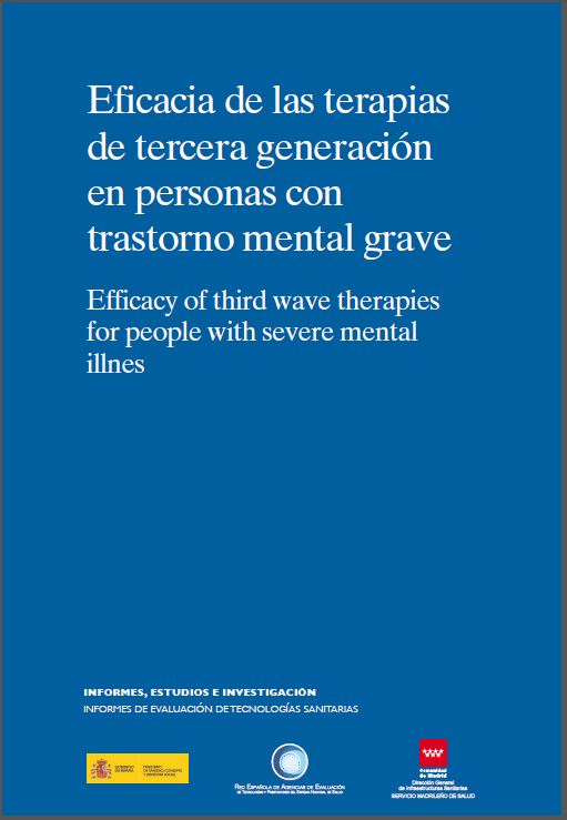 Portada de Eficacia de las terapias de tercera generación en personas con trastorno mental grave