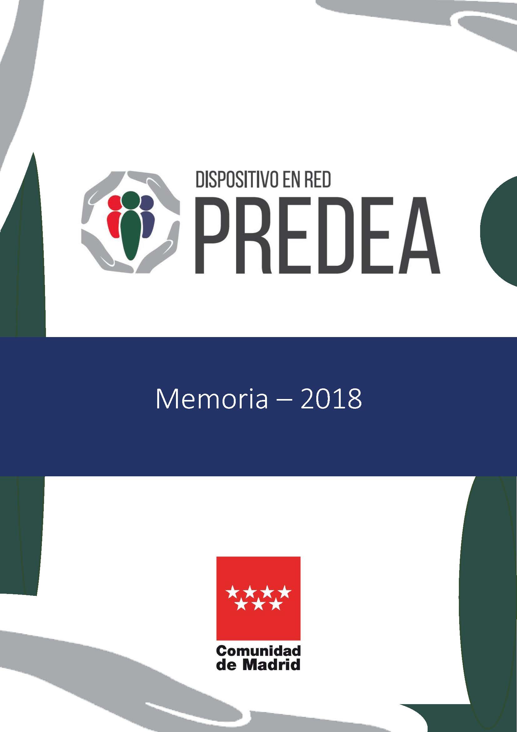 Portada de Memoria de la Red PREDEA – 2018