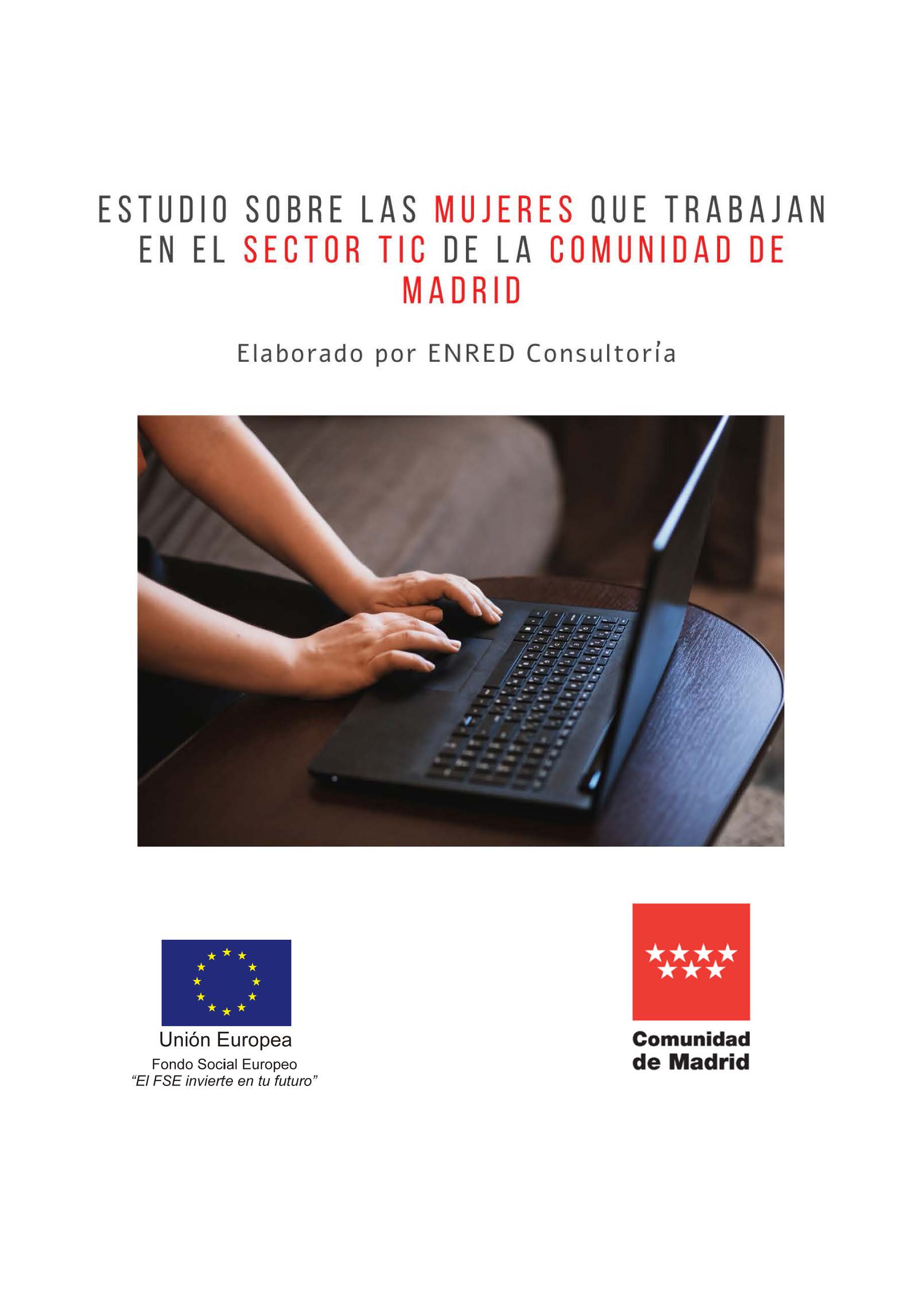 Portada de Estudio sobre las mujeres que trabajan en el sector TIC de la Comunidad de Madrid