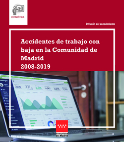 Portada de Accidentes de trabajo con baja en la Comunidad de Madrid 2008-2019