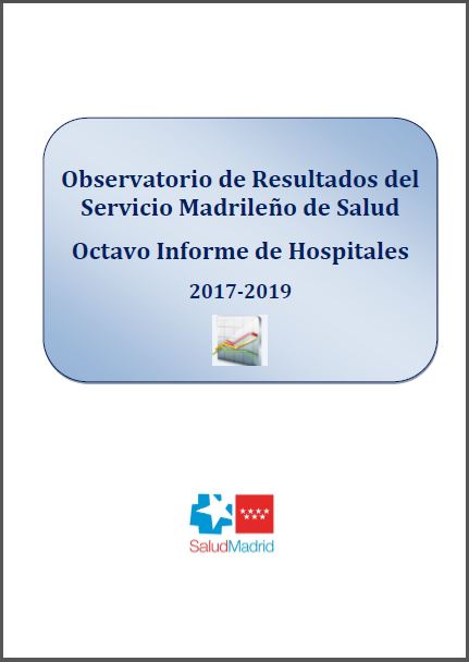 Portada de Observatorio de Resultados del Servicio Madrileño de Salud. Octavo Informe de Hospitales 2017-2019