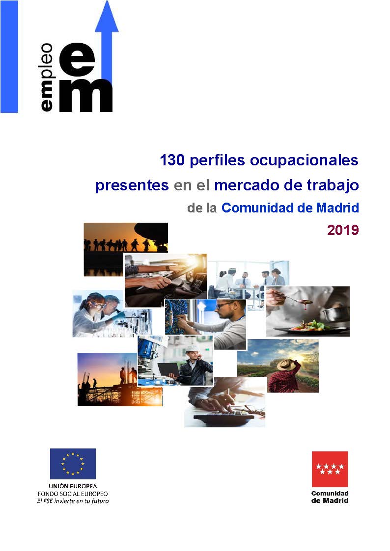 Portada de 130 perfiles ocupacionales presentes en el mercado de trabajo de la Comunidad de Madrid