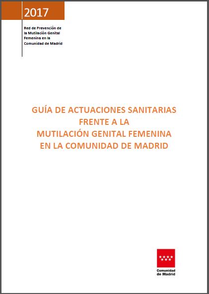 Portada de Guía de actuaciones sanitarias frente a la mutilación genital femenina en la Comunidad de Madrid