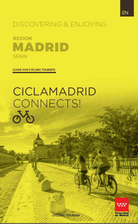Portada de Guide for cycling tourists.Ciclamadrid Conects