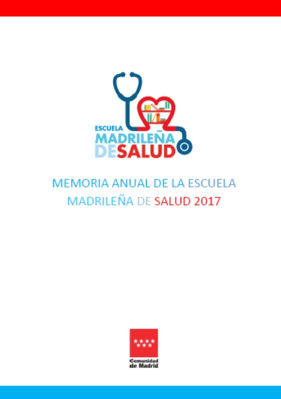 Portada de Memoria anual de la Escuela Madrileña de Salud año 2017