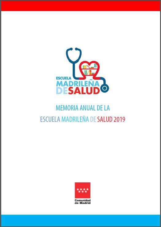 Portada de Memoria anual de la Escuela Madrileña de Salud año 2019