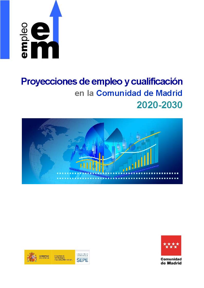 Portada de Proyecciones de empleo y cualificación en la Comunidad de Madrid. 2020-2030