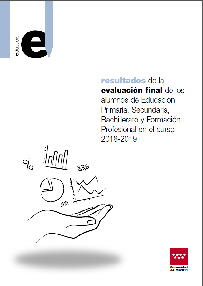 Portada de Resultados de la evaluación final de los alumnos de Educación Primaria, Secundaria, Bachillerato y Formación Profesional en el curso 2018-2019