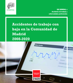 Portada de Accidentes de trabajo con baja en la Comunidad de Madrid 2008-2020