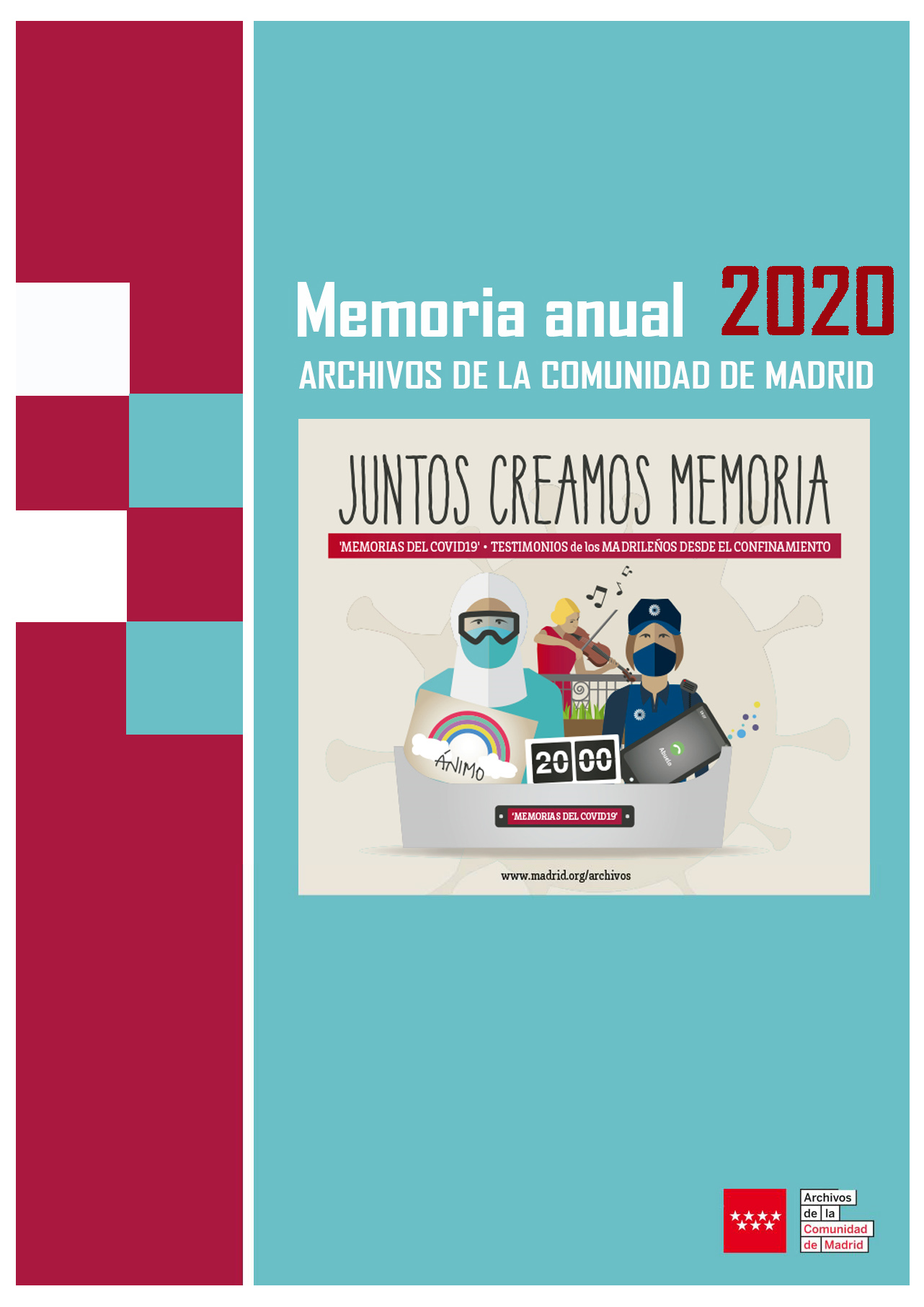 Portada de Memoria anual 2020. Archivos de la Comunidad de Madrid