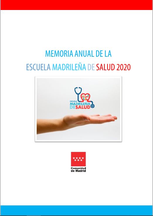 Portada de Memoria anual de la Escuela Madrileña de Salud año 2020