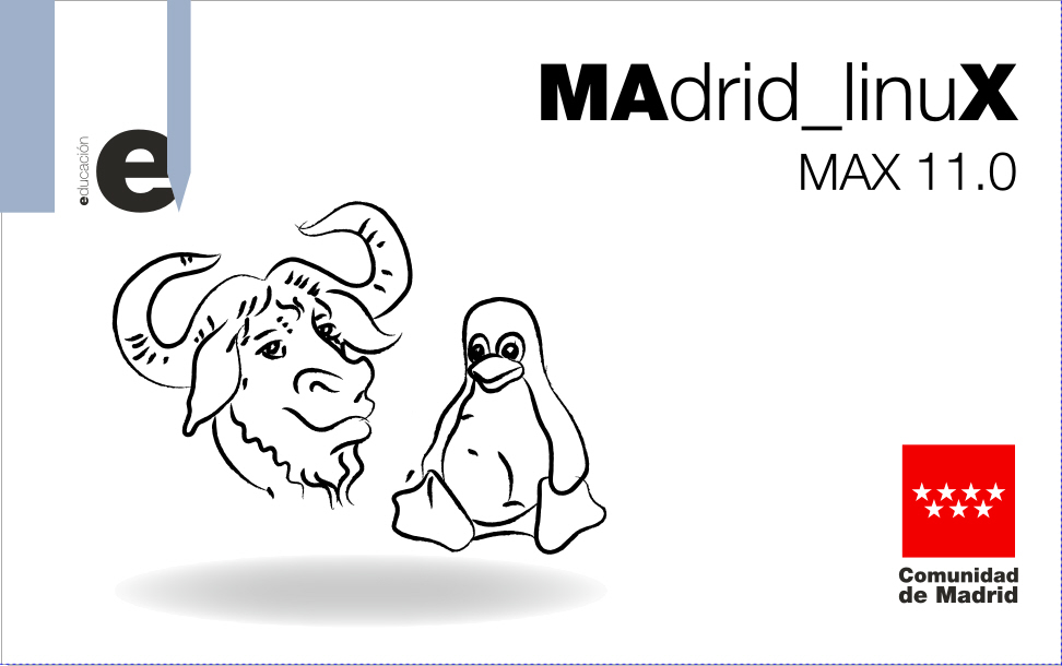 Portada de MAX V.11.0 Madrid_Linux en memoria USB