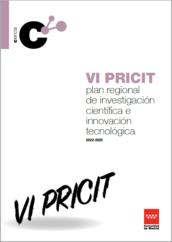 Portada de PRICIT (VI) 2022-2025. Plan Regional de Investigación Científica e Innovación Tecnológica