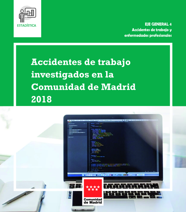 Portada de Accidentes de trabajo investigados en la Comunidad de Madrid 2018