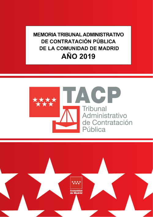 Portada de Memoria Tribunal Administrativo de Contratación Pública de la Comunidad de Madrid: Año 2019