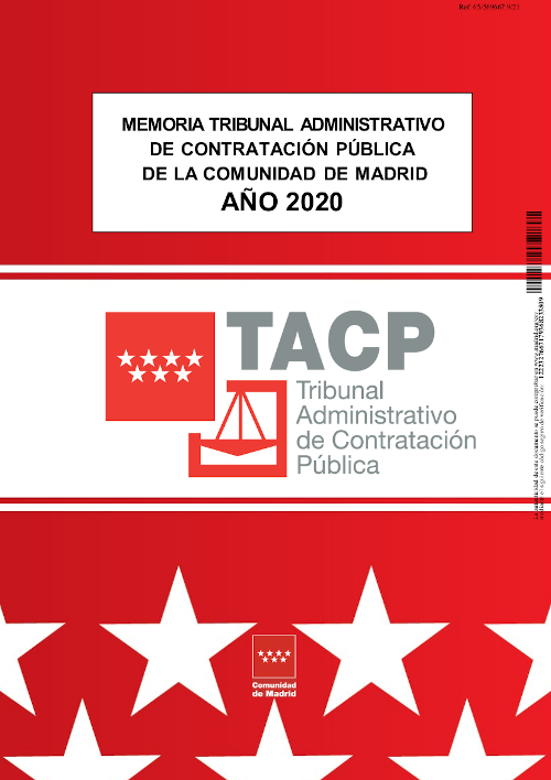 Portada de Memoria Tribunal Administrativo de Contratación Pública de la Comunidad de Madrid: año 2020