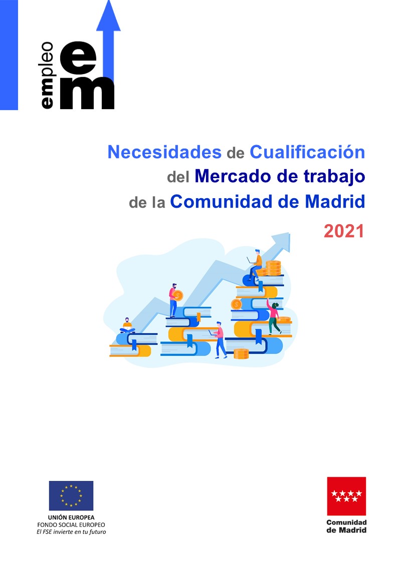 Portada de Investigación para la determinación de las necesidades de cualificación del mercado de trabajo de la Comunidad de Madrid 2021