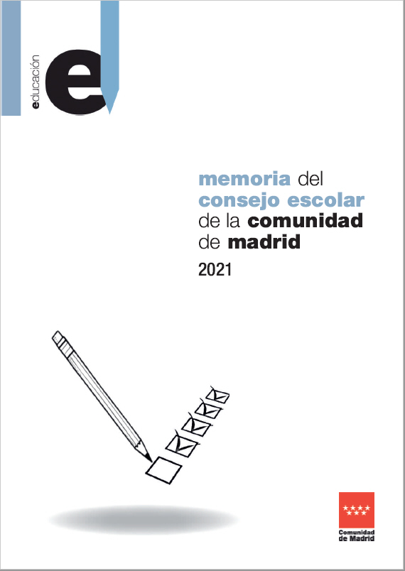 Portada de Memoria del Consejo Escolar de la Comunidad de Madrid. Año 2021