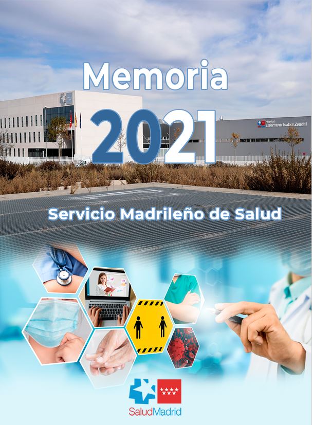 Portada de Memoria 2021. Servicio Madrileño de Salud