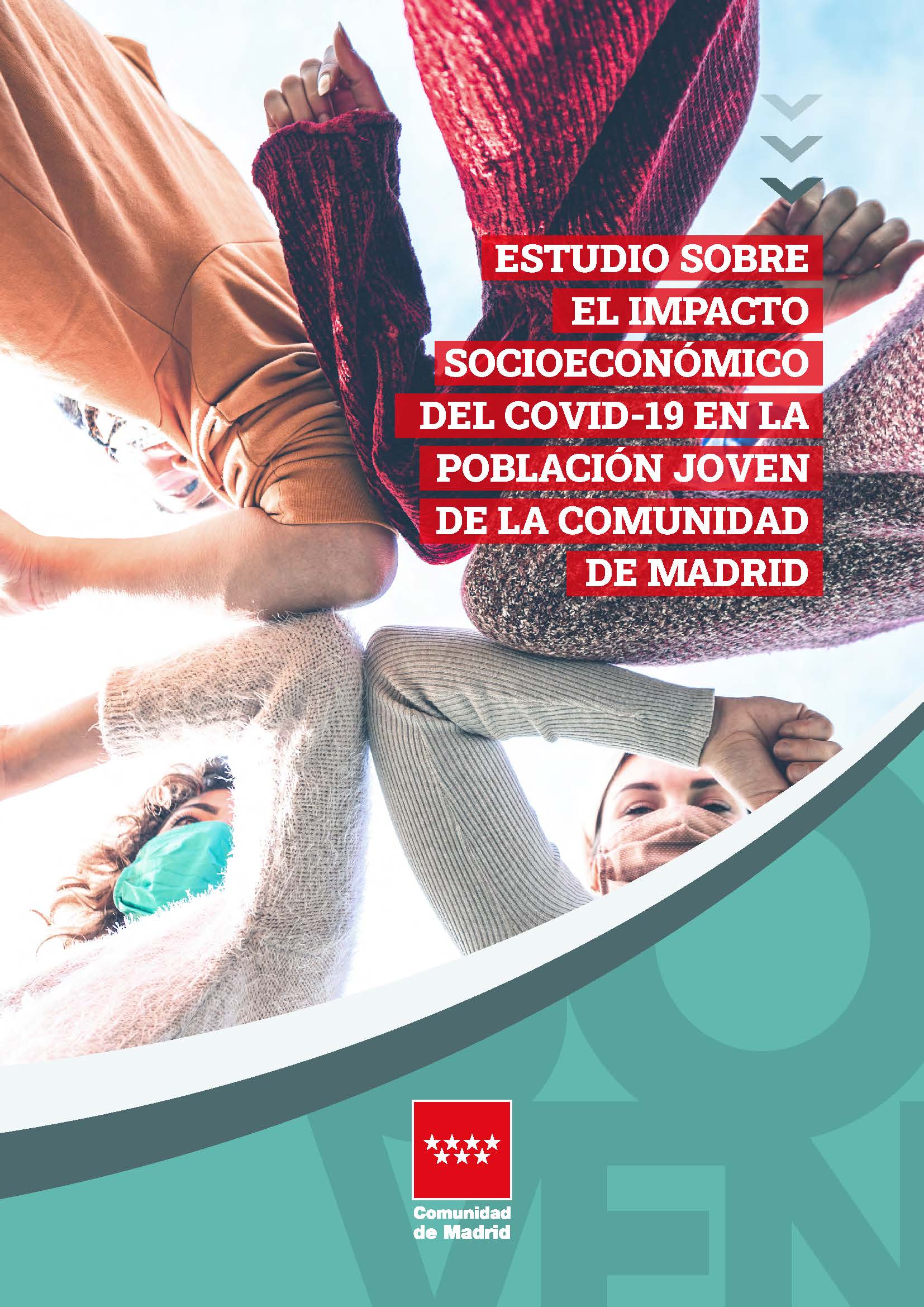 Portada de Estudio sobre el impacto socioeconómico del COVID-19 en la población joven de la Comunidad de Madrid
