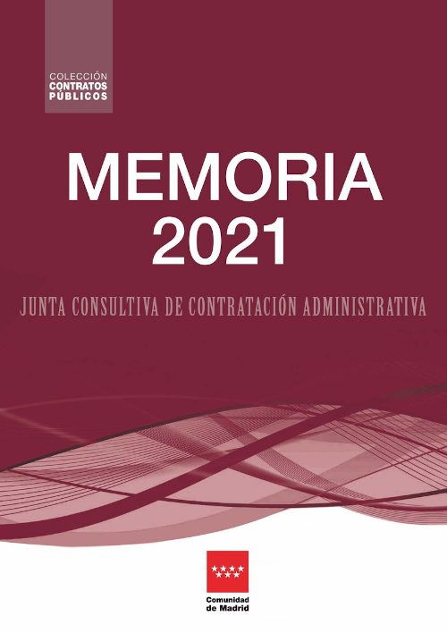 Portada de Junta Consultiva de Contratación Administrativa. Memoria 2021