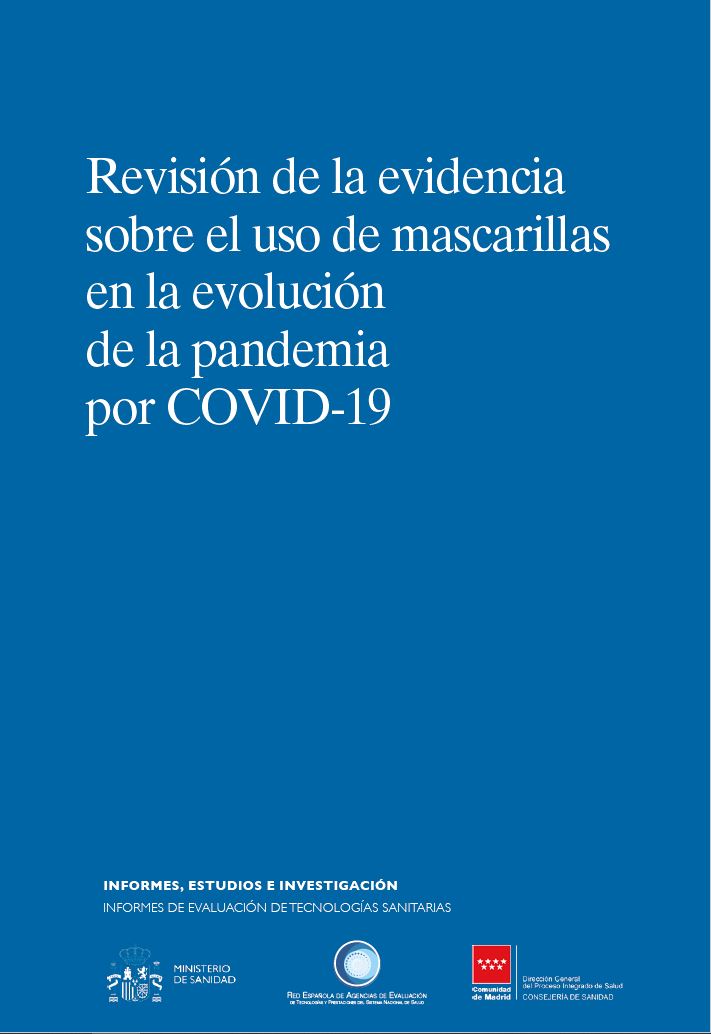 Portada de Revisión de la evidencia sobre el uso de Mascarillas en la prevención de COVID-19