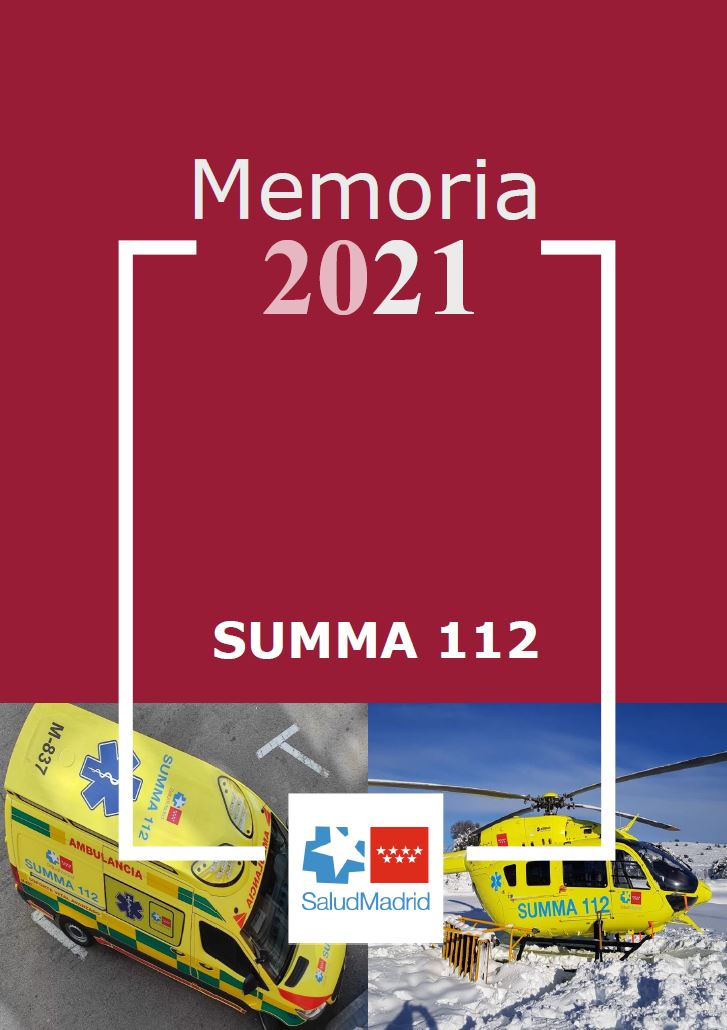 Portada de Memoria SUMMA112. Año 2021