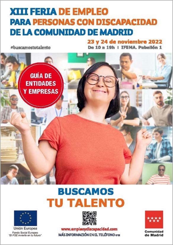 Cover of Guide to companies and entities of the XIII Employment Fair for People with Disabilities