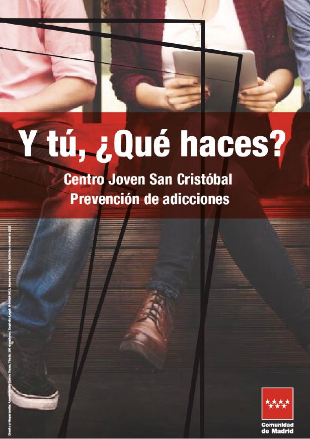 Portada de Y tú, ¿Qué haces? Prevención de adicciones en el Centro Joven San Cristóbal (Cartel)