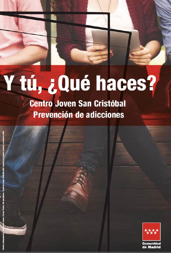 Portada de Centro Joven San Cristóbal. Prevención de adicciones (Díptico)